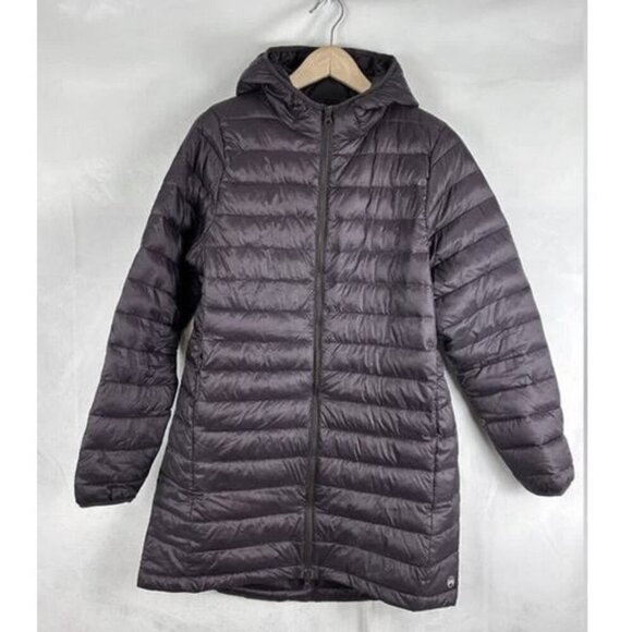 NWT WIND RIVER Mid-length Puffer Parka Light-weight Hooded Jacket Gray - Picture 10 of 16